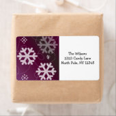 紫エレガントの雪 ラベル (インサイチュ)