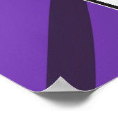 紫エレガントの15結婚テーブル座席表 ポスター (角)