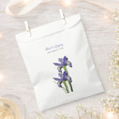 紫エレガントアイリス結婚ズ フェイバーバッグ (クリップ留めされた状態)