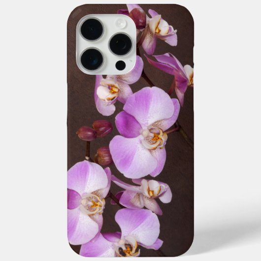 紫エレガントガーリー色の白い蘭の花 Case-Mate iPhoneケース (裏面)