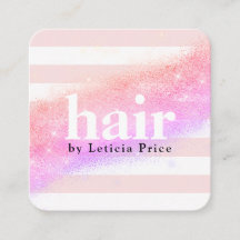 紫エレガントグラデーション色のグリッターストライプ毛