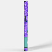 紫エレガントグリッター蝶モノグラム Case-Mate iPhoneケース (裏面 / 右)