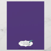 紫エレガントゴシックのナイトポ結婚スのメニュー (裏面)