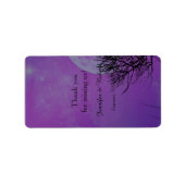 紫エレガントゴシックの夜の結婚リップバームのラベル ラベル (正面)