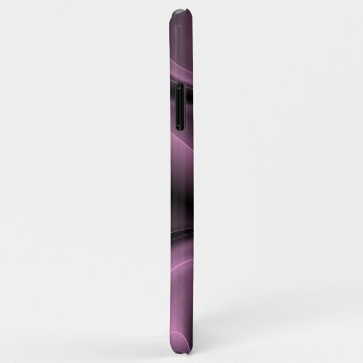 紫エレガントサイケデリック渦巻きアートパターン Case-Mate iPhoneケース (裏面/右)