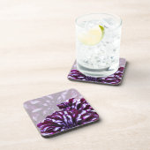 紫エレガントダリア花 コースター (右側)