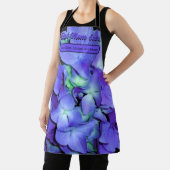 紫エレガントティール(緑がかった色)フローラアジサイ エプロン (インサイチュ)