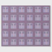 紫エレガントトンボ ラッピングペーパー (フラット)