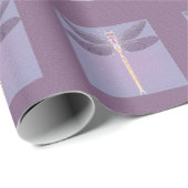 紫エレガントトンボ ラッピングペーパー (ロールコーナー)