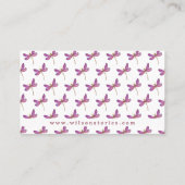 紫エレガントトンボ 名刺 (裏面)