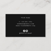 紫エレガントハサミ 名刺 (裏面)