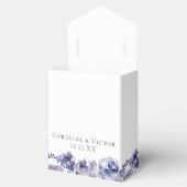 紫エレガントバラ水彩冬の結婚式 フェイバーボックス (オープン)