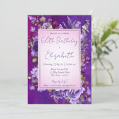 紫エレガントバラ誕生会 招待状 (スタンド正面)