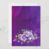 紫エレガントバラ誕生会 招待状 (裏面)