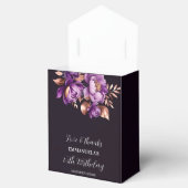 紫エレガントバラ金ゴールド牡丹フローラ誕生日 フェイバーボックス (オープン)