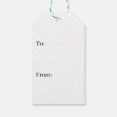 紫エレガントパターン（の模様が）ある ギフトタグ (裏面)