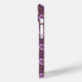 紫エレガントパーソナライズされたと金ゴールド日本の Case-Mate iPhoneケース (裏面 / 左)