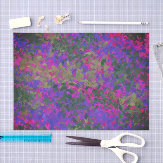 紫エレガントピンクガーデンフローラ色彩の鮮やか 薄葉紙 (クラフト)