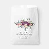 紫エレガントピンクフローラブケ結婚ーズ フェイバーバッグ (正面)