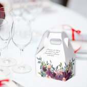 紫エレガントピンクフローラ結婚ズ フェイバーボックス