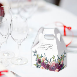 紫エレガントピンクフローラ結婚ズ フェイバーボックス