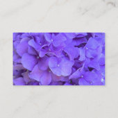 紫エレガントフローラアジサイ エンクロージャーカード (裏面)