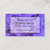 紫エレガントフローラアジサイ エンクロージャーカード (正面)