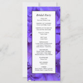 紫エレガントフローラアジサイWweddingプログラム (裏面)