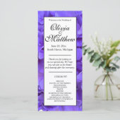 紫エレガントフローラアジサイWweddingプログラム (スタンド正面)