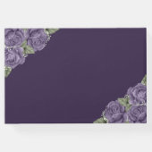 紫エレガントフローラ葬儀写真 ゲストブック (裏面)