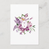 紫エレガントフローラ エンクロージャーカード (裏面)