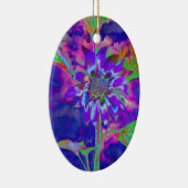 紫エレガントフローラ セラミックオーナメント (右)
