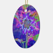 紫エレガントフローラ セラミックオーナメント (左)