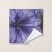 紫エレガントフローラ バスタオルセット (ウォッシュタオル)