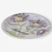 紫エレガントフローラ ペーパープレート (アングル)