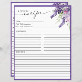 紫エレガントフローラ | レシピカード (正面/裏面)
