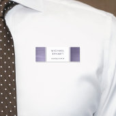 紫エレガントブラシ仕上げ金属事業 名札