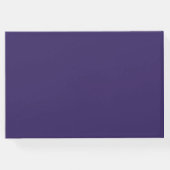 紫エレガントブルーウォーター色のフローラ結婚ズ ゲストブック (裏面)