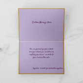 紫エレガントブーケ金ゴールド縁ど カード (内部)