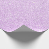 紫エレガントモダンスタイリッシュグリッター ラッピングペーパー (角)