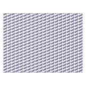 紫エレガントモダンフローラ水彩植物学 テーブルクロス (正面(横))