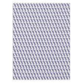 紫エレガントモダンフローラ水彩植物学 テーブルクロス (正面)