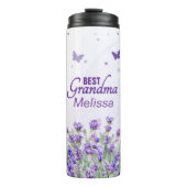 紫エレガントラベ最高のングおばあちゃん タンブラー (正面)