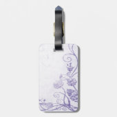 紫エレガントヴィンテージ ラゲッジタグ (裏面縦)