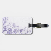 紫エレガントヴィンテージ ラゲッジタグ (裏面横)