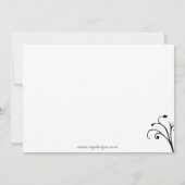 紫エレガント企業のパーティの招待状 招待状 (裏面)