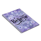 紫エレガント信じ ノートブック (右側)