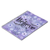 紫エレガント信じ ノートブック (左側)