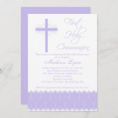 紫エレガント十字聖会 招待状 (正面/裏面)