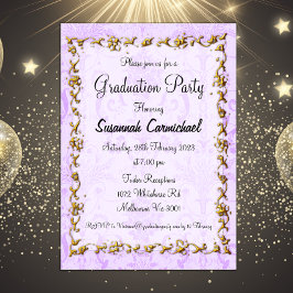 紫エレガント卒業党 招待状